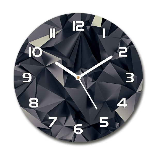 Ronde glazen klok Abstracte achtergrond