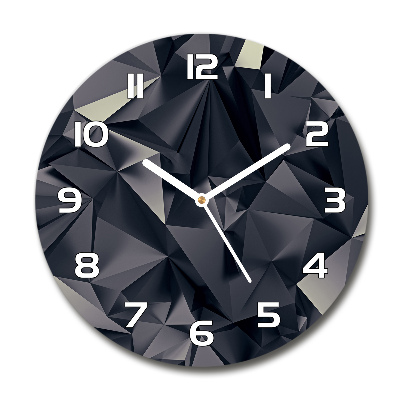 Ronde glazen klok Abstracte achtergrond