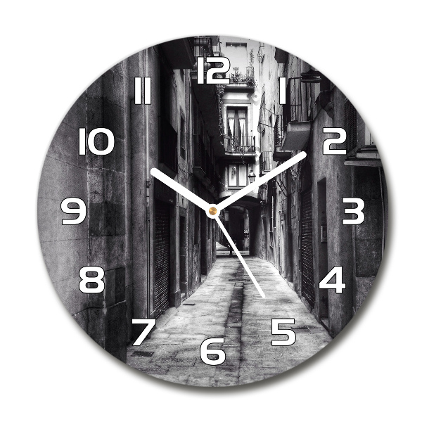 Ronde glazen klok Barcelona, ​​Spanje