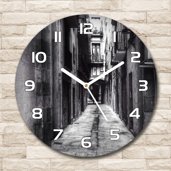 Ronde glazen klok Barcelona, ​​Spanje