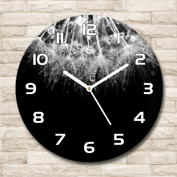 Ronde glazen klok Paardenbloemzaden