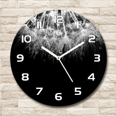 Ronde glazen klok Paardenbloemzaden