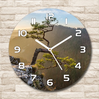 Ronde glas klok Sokolica Pieniny