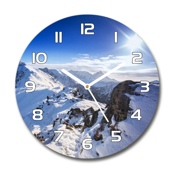 Ronde glas klok Tatra-piek