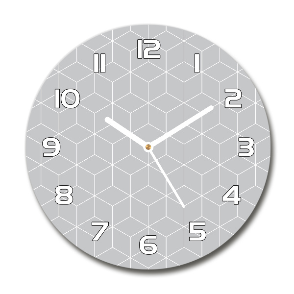 Ronde glas klok Geometrische achtergrond