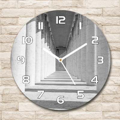 Ronde glas klok Hal