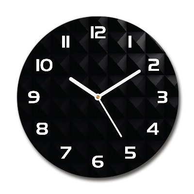 Ronde glas klok Abstracte achtergrond