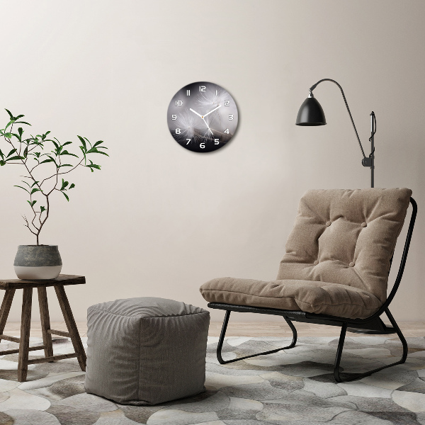 Ronde glazen klok Paardenbloemzaden