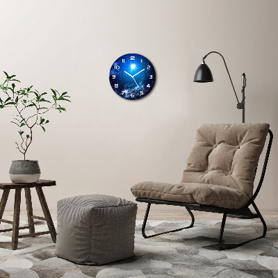 Ronde glas klok Nevel
