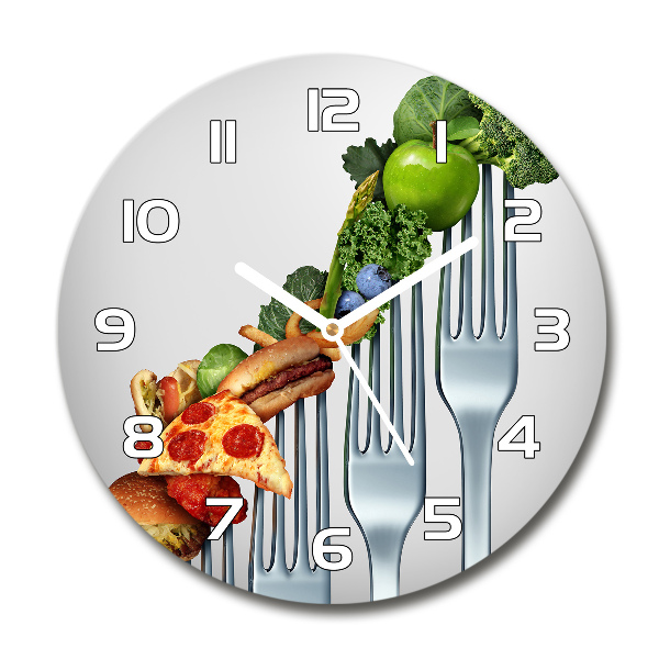 Ronde glazen klok Vooruitgang in het dieet