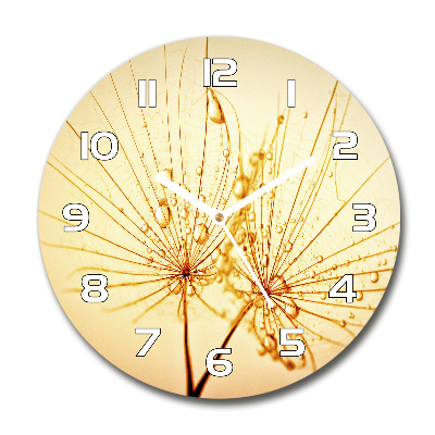 Ronde glazen klok Paardenbloemzaden