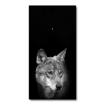 Glazen klok rechthoekige Wolf