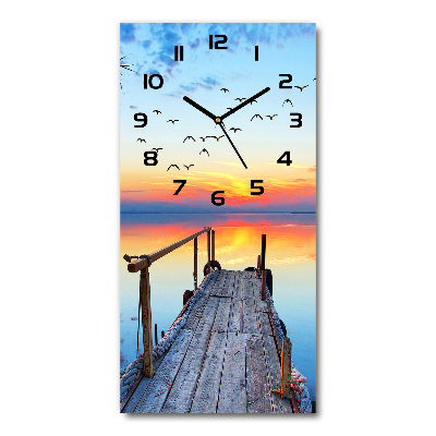 Glazen klok rechthoekige Houten steiger