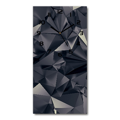 Rechthoekige glazen wandklok Abstracte achtergrond