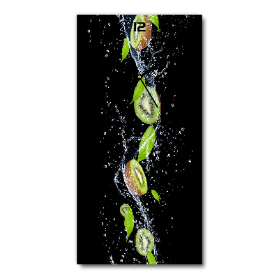 Rechthoekige glas klok Kiwi