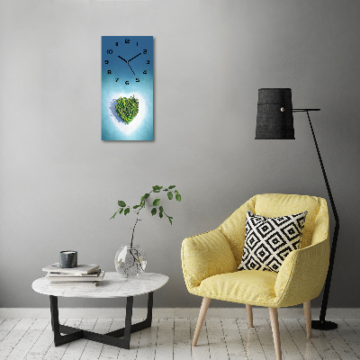 Glazen klok rechthoekige Hartvormig strand