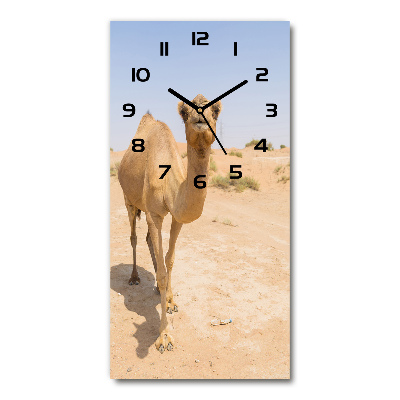 Glazen klok rechthoekige Kameel in de woestijn