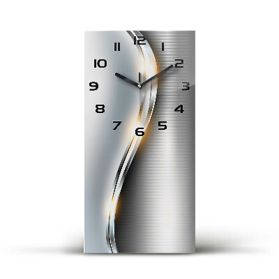 Rechthoekige glas klok Metaalabstractie