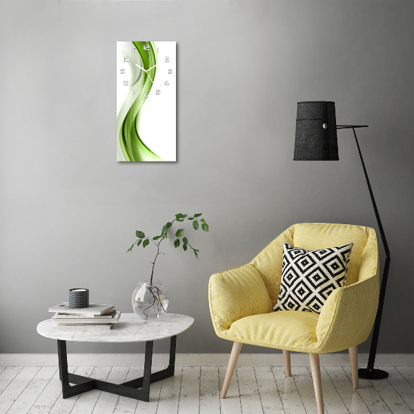 Glazen klok rechthoekige Abstracte golf