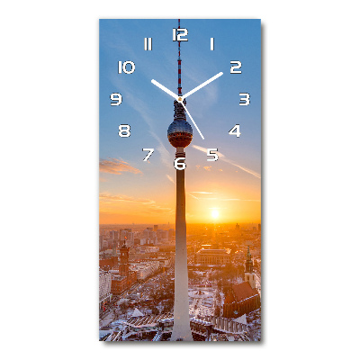 Glazen klok rechthoekige TV-toren