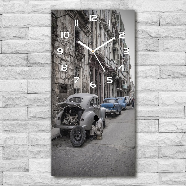 Rechthoekige glas klok Havana