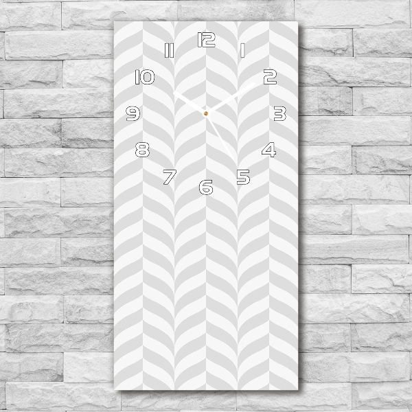 Rechthoekige glazen wandklok Geometrische achtergrond