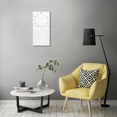 Glazen klok rechthoekige Bakstenen muur