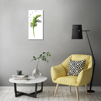 Glazen klok rechthoekige Groene hagedis