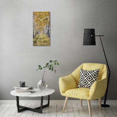 Glazen klok rechthoekige Berkenbos