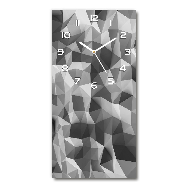 Rechthoekige glas klok Abstracte driehoeken