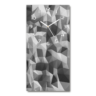 Rechthoekige glas klok Abstracte driehoeken