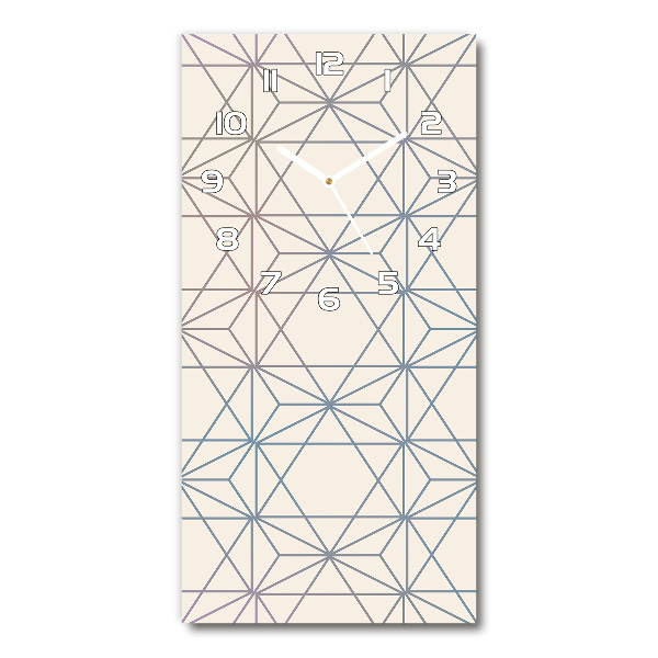 Glazen klok rechthoekige Geometrische achtergrond