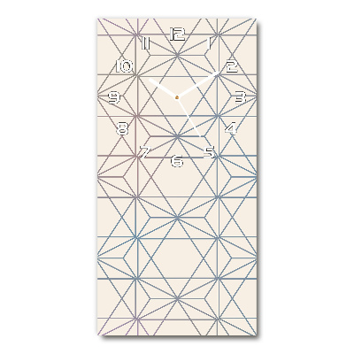 Glazen klok rechthoekige Geometrische achtergrond