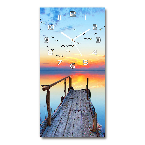 Glazen klok rechthoekige Houten steiger