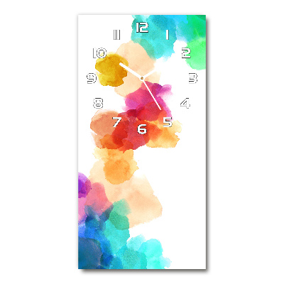 Glazen klok rechthoekige Kleurrijke vlekken