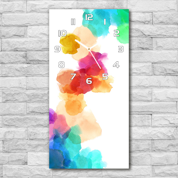 Glazen klok rechthoekige Kleurrijke vlekken