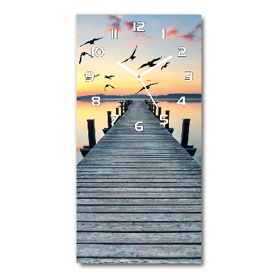 Glazen klok rechthoekige Houten steiger