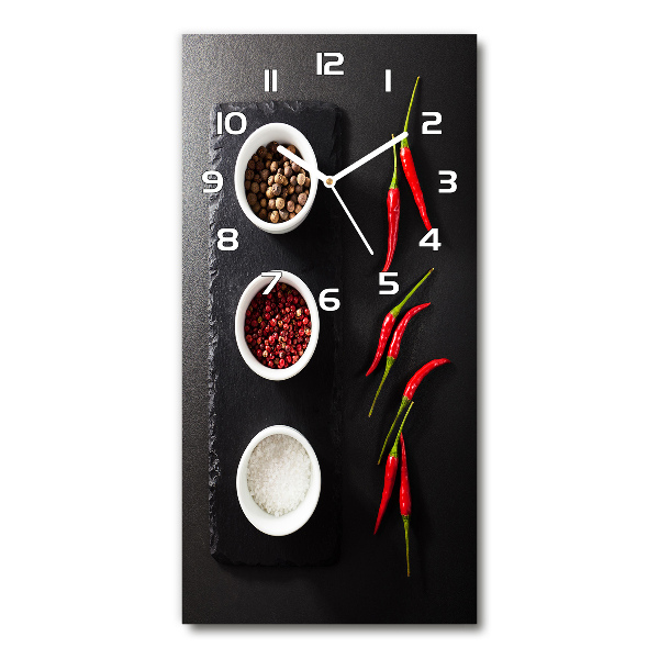 Rechthoekige glas klok Specerijen en pepers