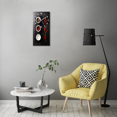 Rechthoekige glas klok Specerijen en pepers