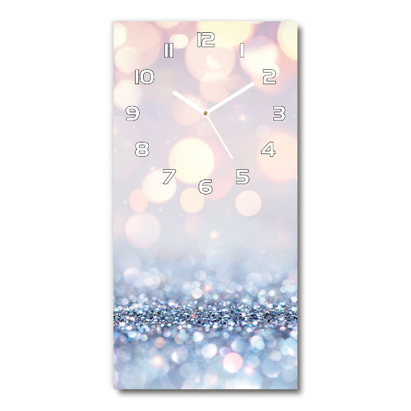 Rechthoekige glas klok Glanzende achtergrond