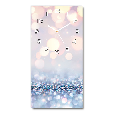 Rechthoekige glas klok Glanzende achtergrond