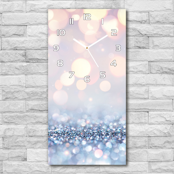 Rechthoekige glas klok Glanzende achtergrond