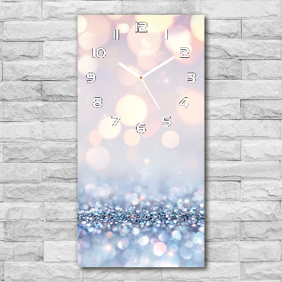 Rechthoekige glas klok Glanzende achtergrond