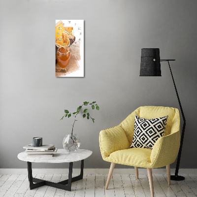 Glazen klok rechthoekige Honingraten