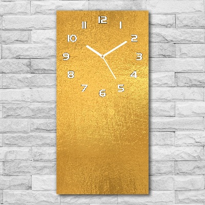 Glazen klok rechthoekige Achtergrond van goudfolie