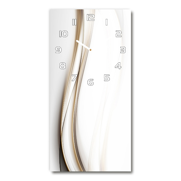 Glazen klok rechthoekige Abstracte golf