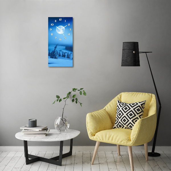 Rechthoekige glas klok Volle maan