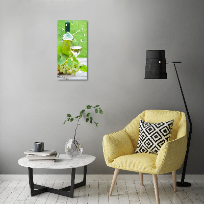 Rechthoekige glas klok Druiven en wijn