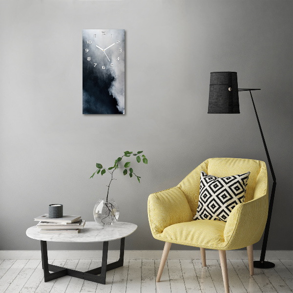 Rechthoekige glas klok Witte rook