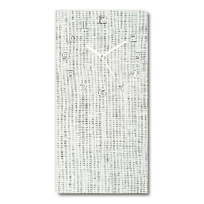 Glazen klok rechthoekige Wit linnen canvas